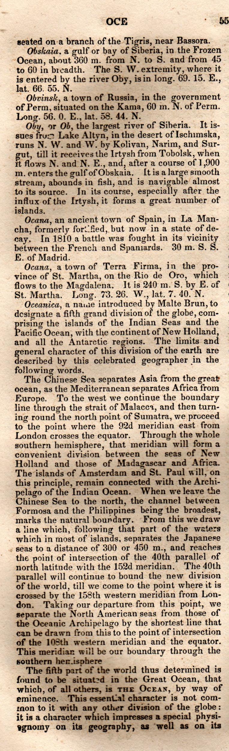 Brookes’ Universal Gazetteer (1850), Page 558 Left Column