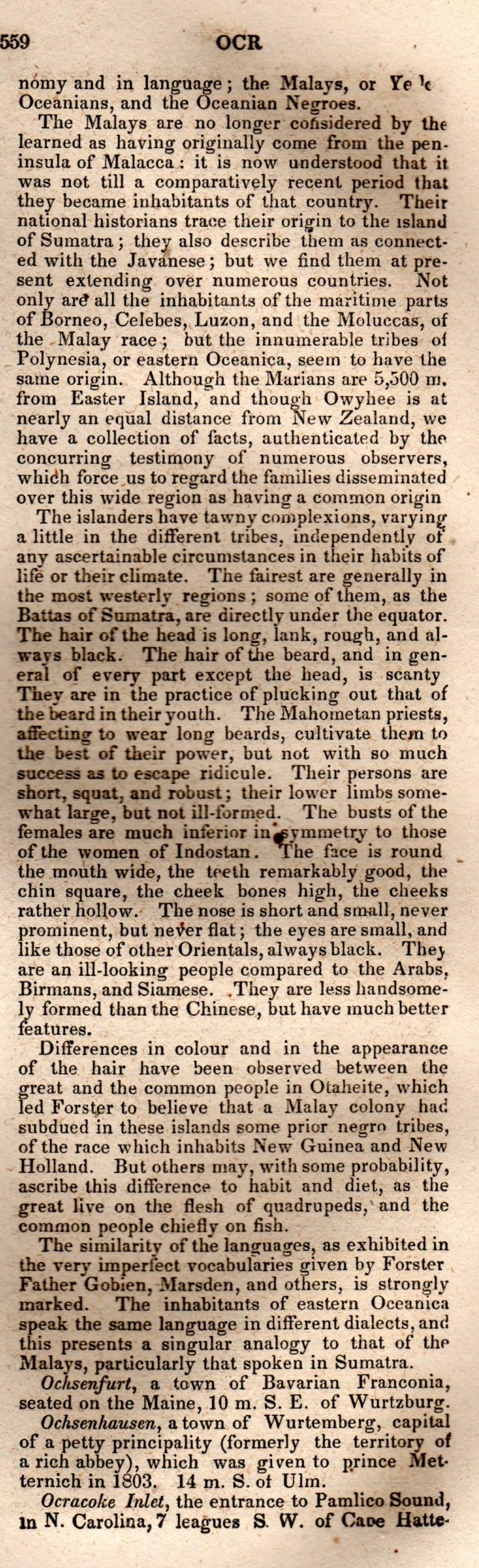 Brookes’ Universal Gazetteer (1850), Page 559 Right Column