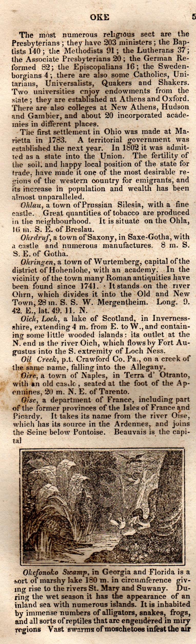 Brookes’ Universal Gazetteer (1850), Page 562 Left Column