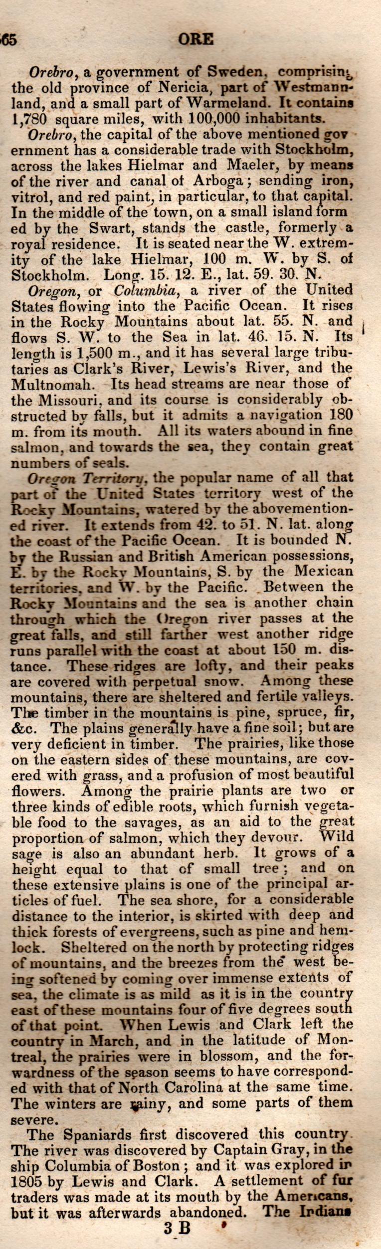 Brookes’ Universal Gazetteer (1850), Page 565 Right Column