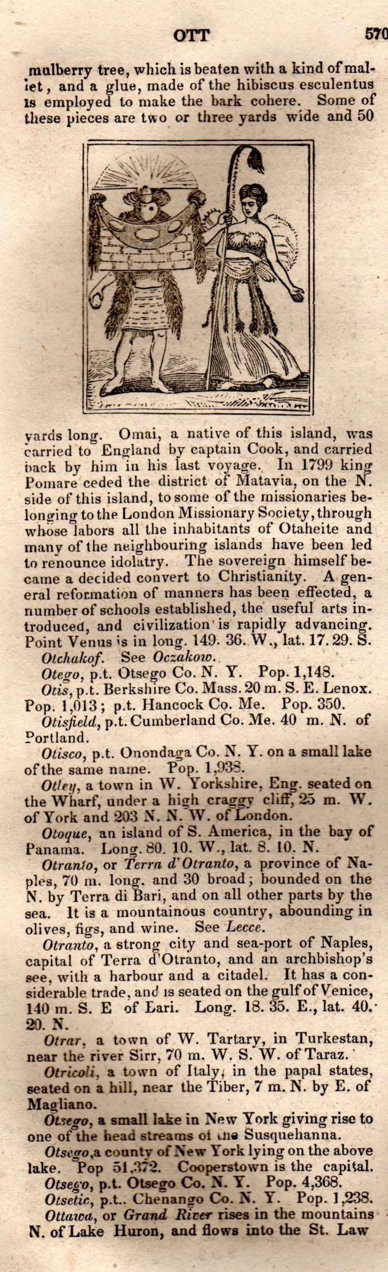 Brookes’ Universal Gazetteer (1850), Page 570 Left Column