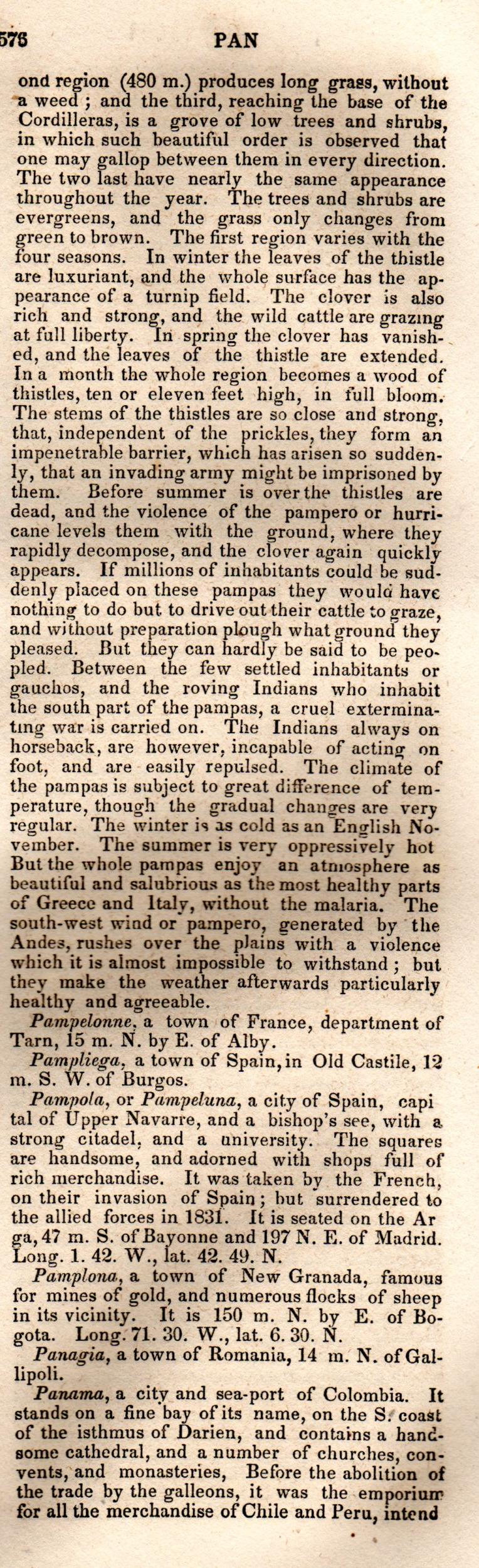 Brookes’ Universal Gazetteer (1850), Page 576 Right Column
