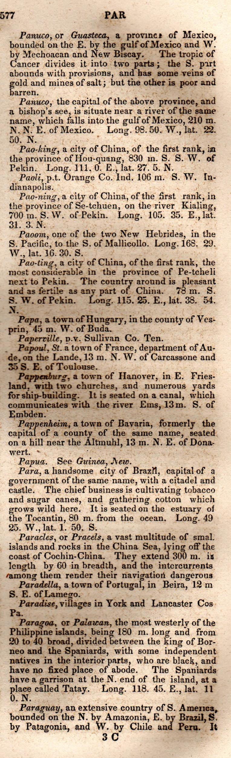Brookes’ Universal Gazetteer (1850), Page 577 Right Column