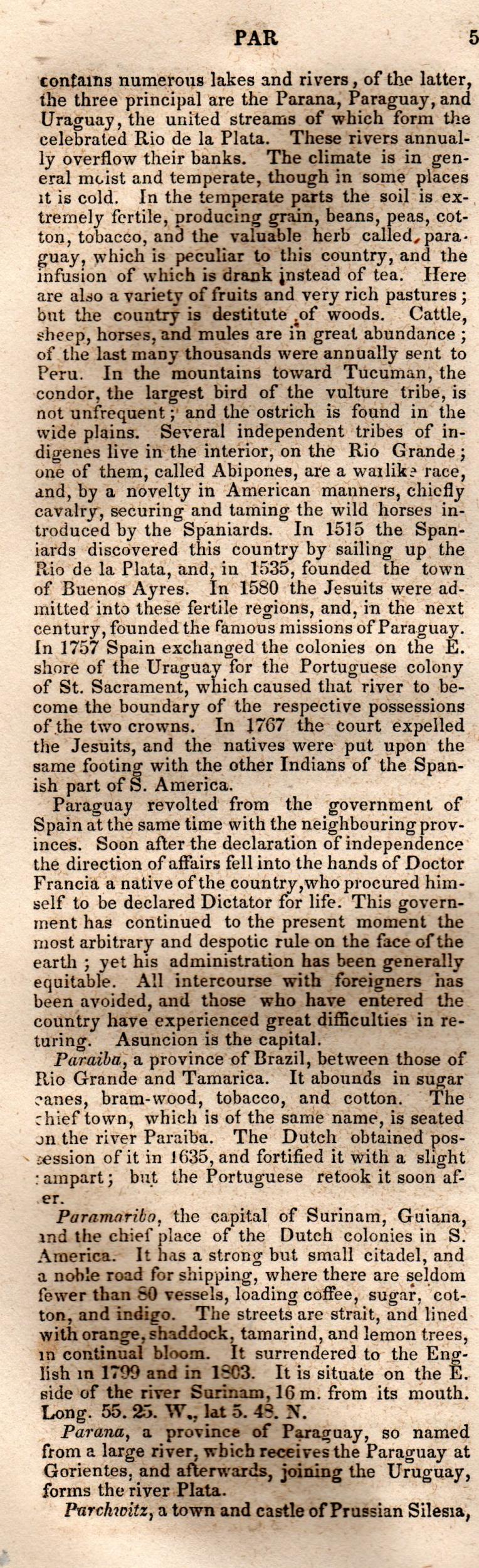 Brookes’ Universal Gazetteer (1850), Page 578 Left Column
