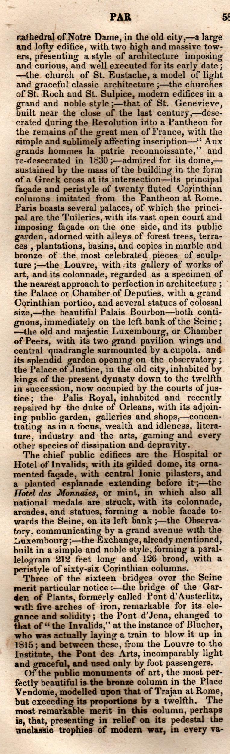 Brookes’ Universal Gazetteer (1850), Page 580 Left Column