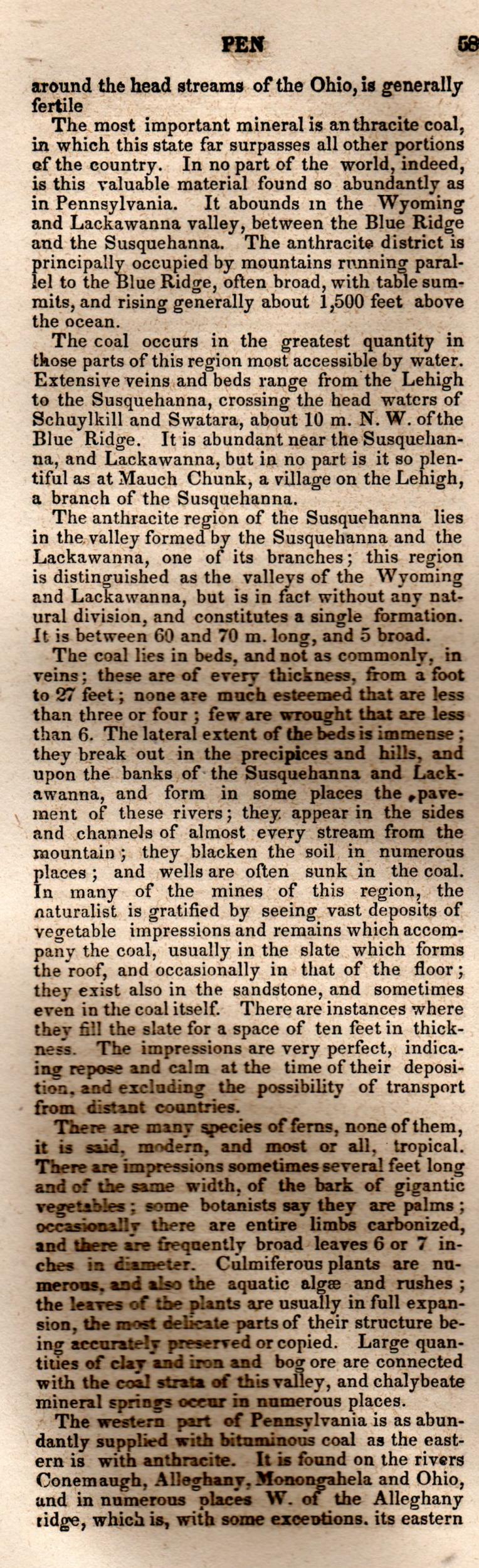 Brookes’ Universal Gazetteer (1850), Page 589 Left Column