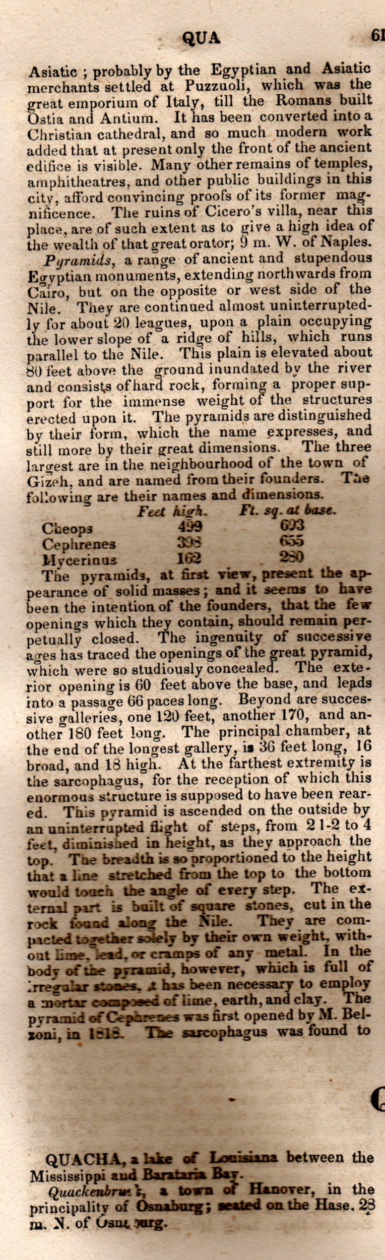 Brookes’ Universal Gazetteer (1850), Page 619 Left Column