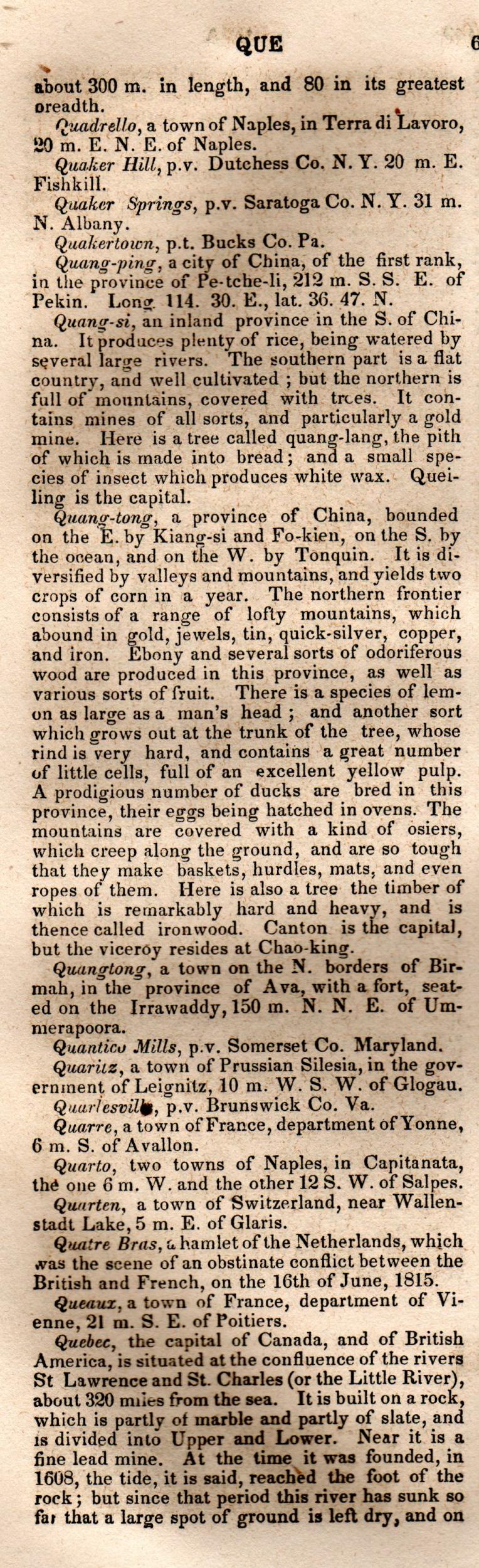 Brookes’ Universal Gazetteer (1850), Page 620 Left Column