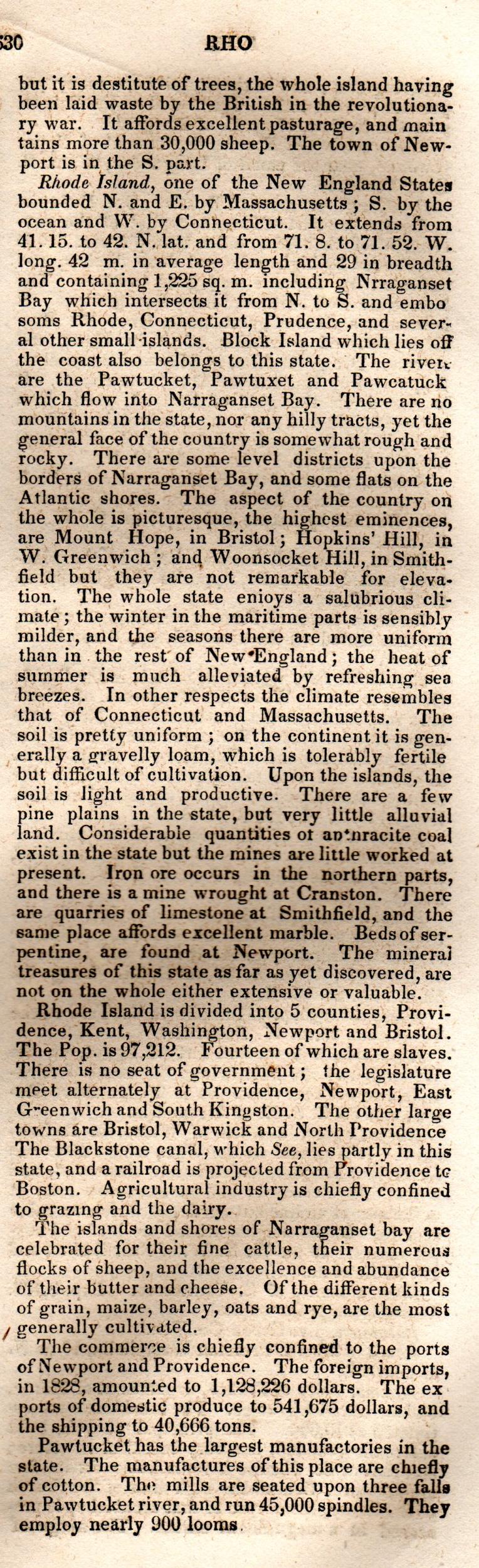 Brookes’ Universal Gazetteer (1850), Page 630 Right Column