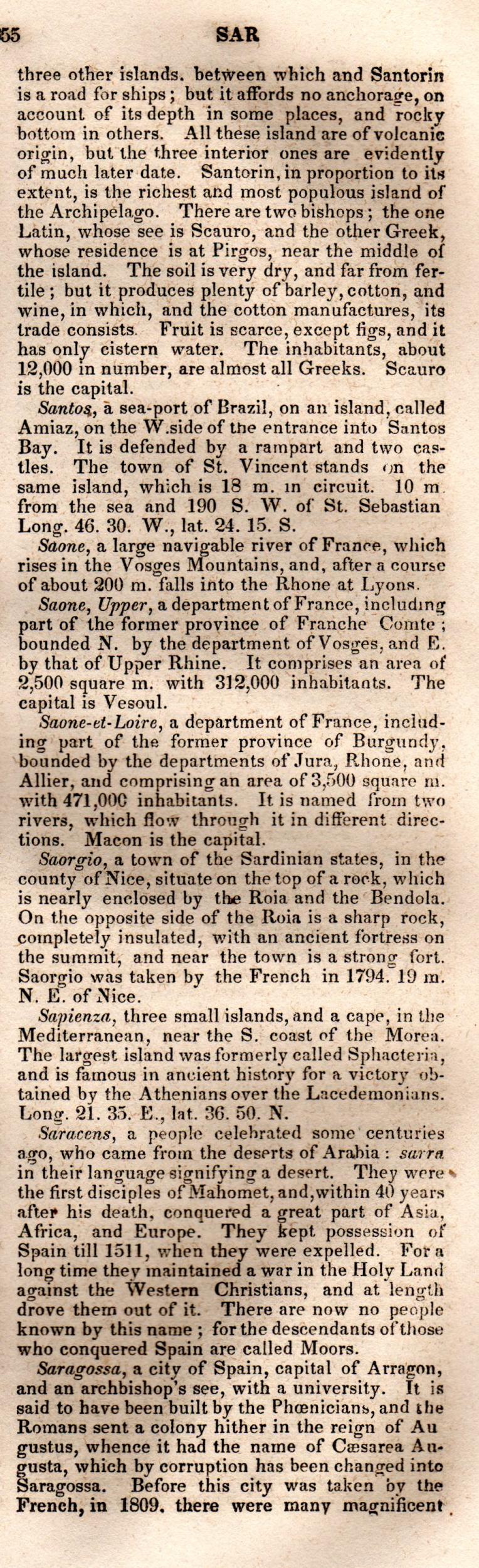 Brookes’ Universal Gazetteer (1850), Page 655 Right Column