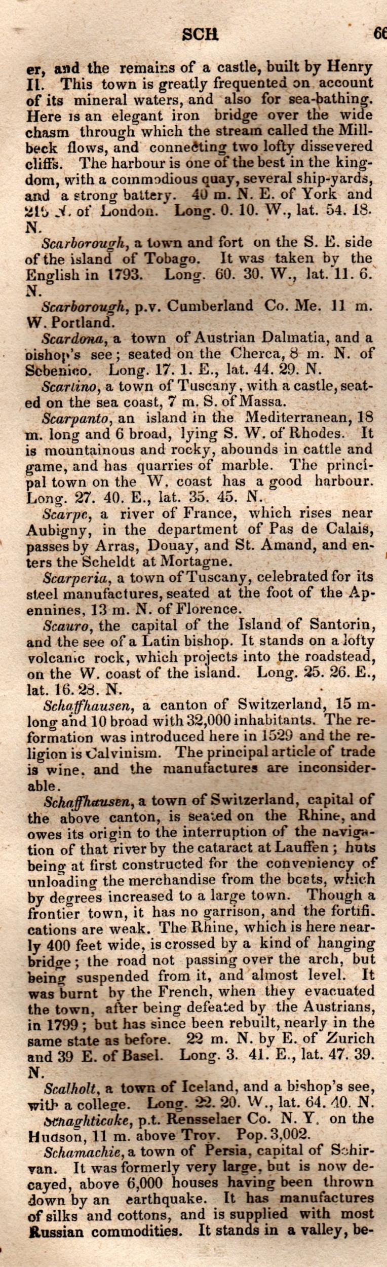 Brookes’ Universal Gazetteer (1850), Page 662 Left Column