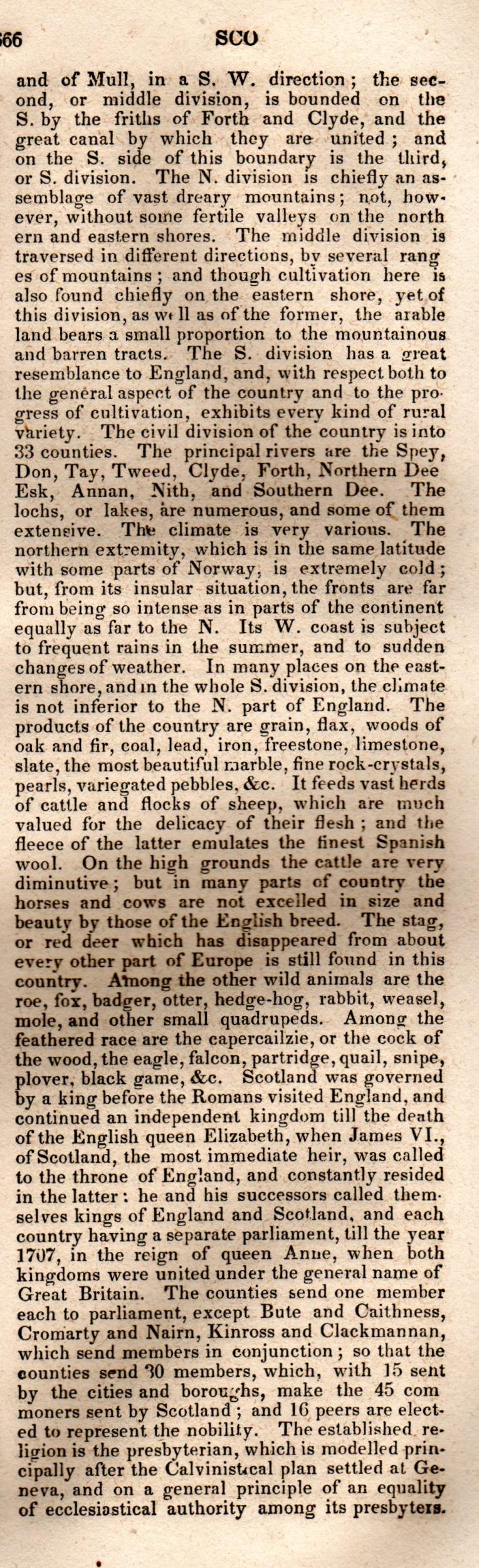 Brookes’ Universal Gazetteer (1850), Page 666 Right Column