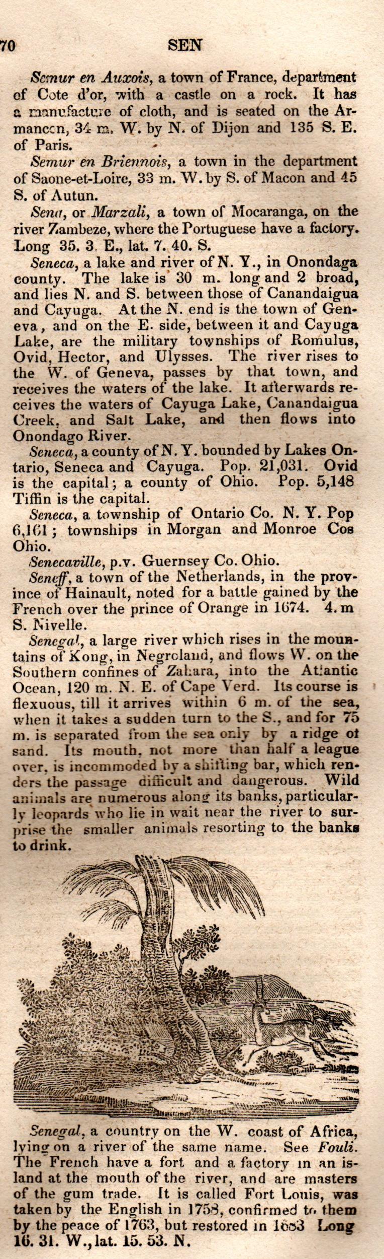 Brookes’ Universal Gazetteer (1850), Page 670 Right Column