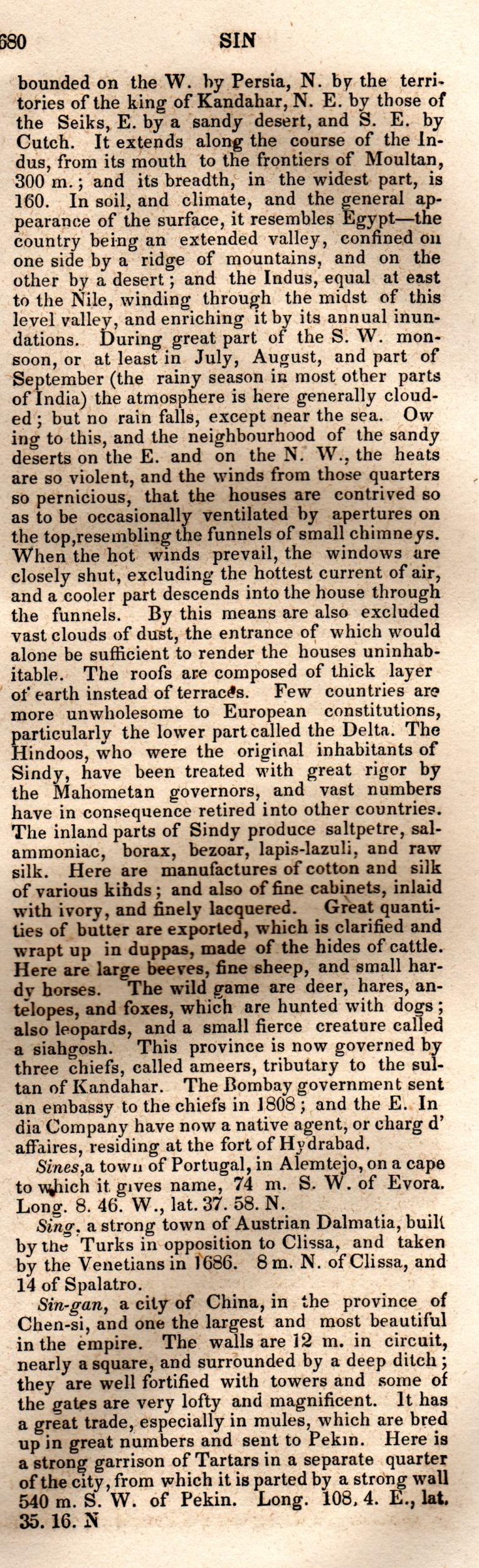 Brookes’ Universal Gazetteer (1850), Page 680 Right Column