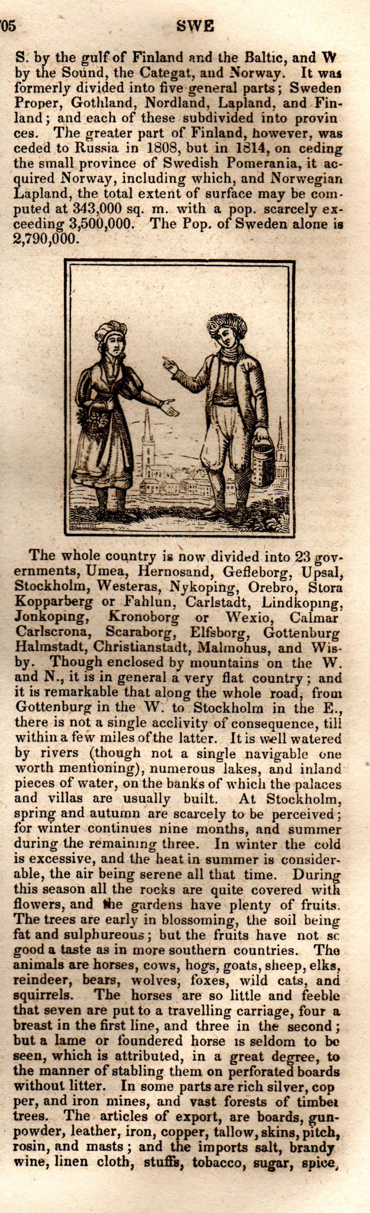 Brookes’ Universal Gazetteer (1850), Page 705 Right Column