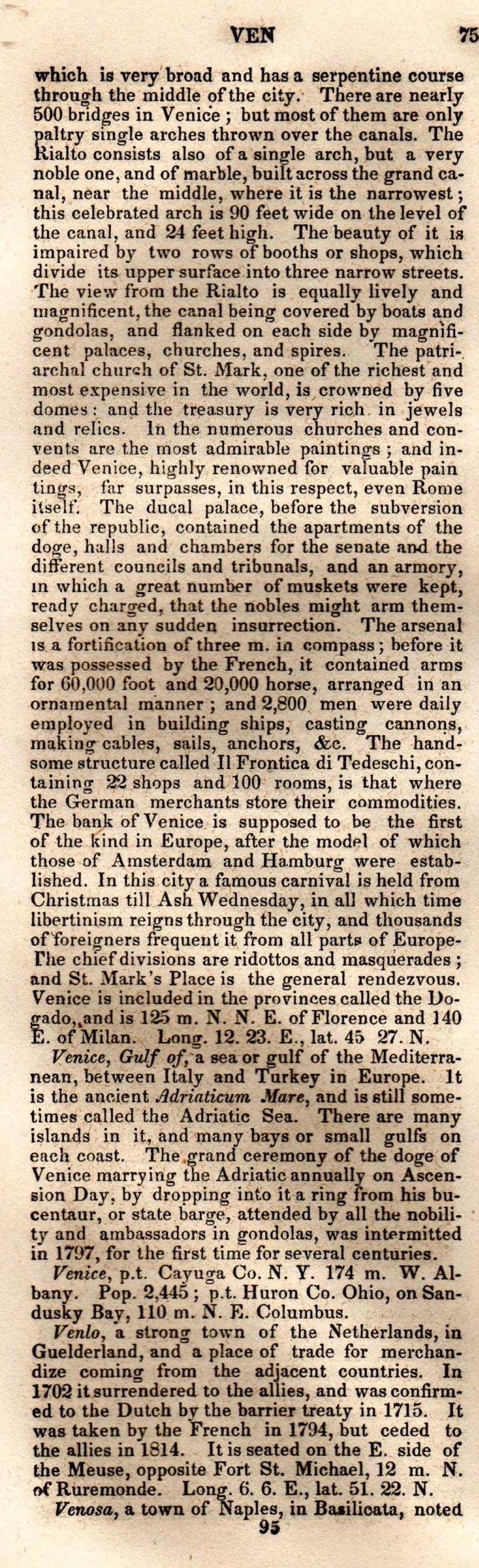 Brookes’ Universal Gazetteer (1850), Page 753 Left Column