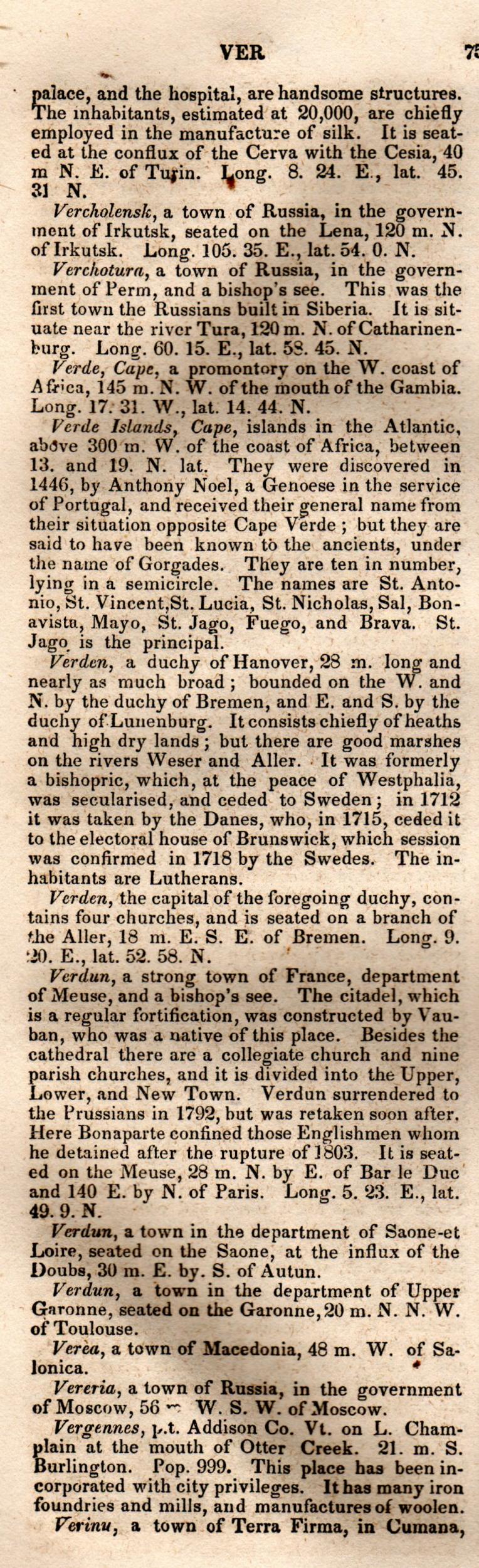 Brookes’ Universal Gazetteer (1850), Page 754 Left Column