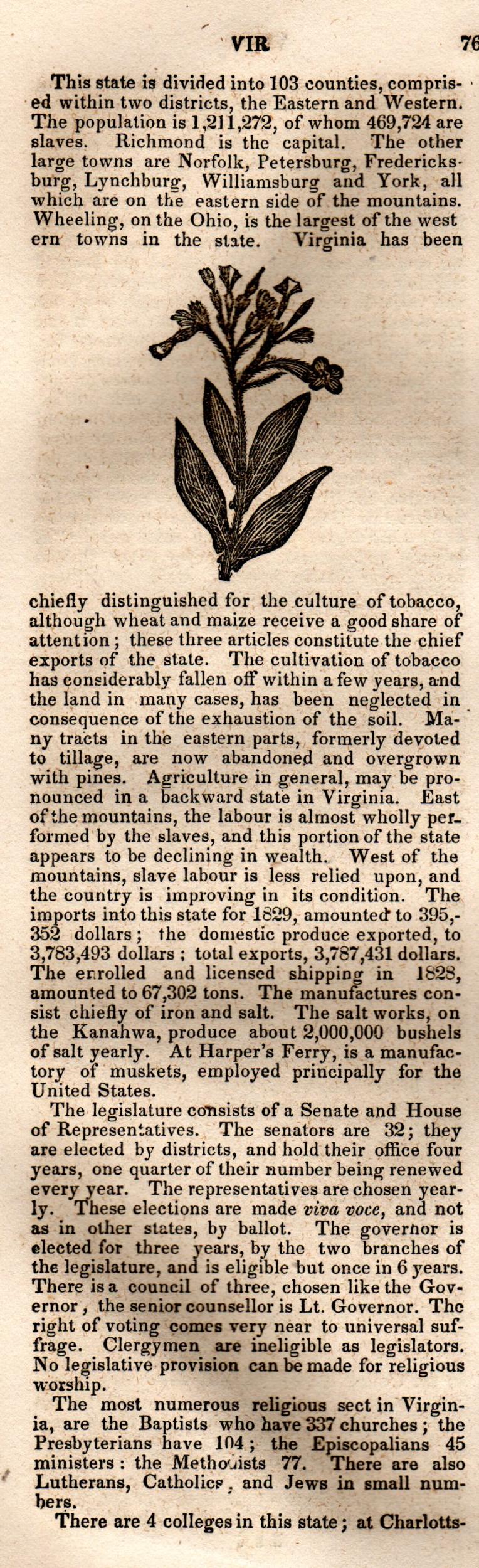 Brookes’ Universal Gazetteer (1850), Page 762 Left Column
